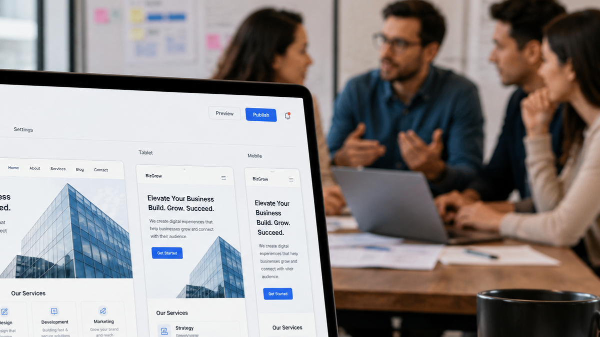 Custom website development and responsive design